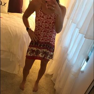 Red casual elephant dress